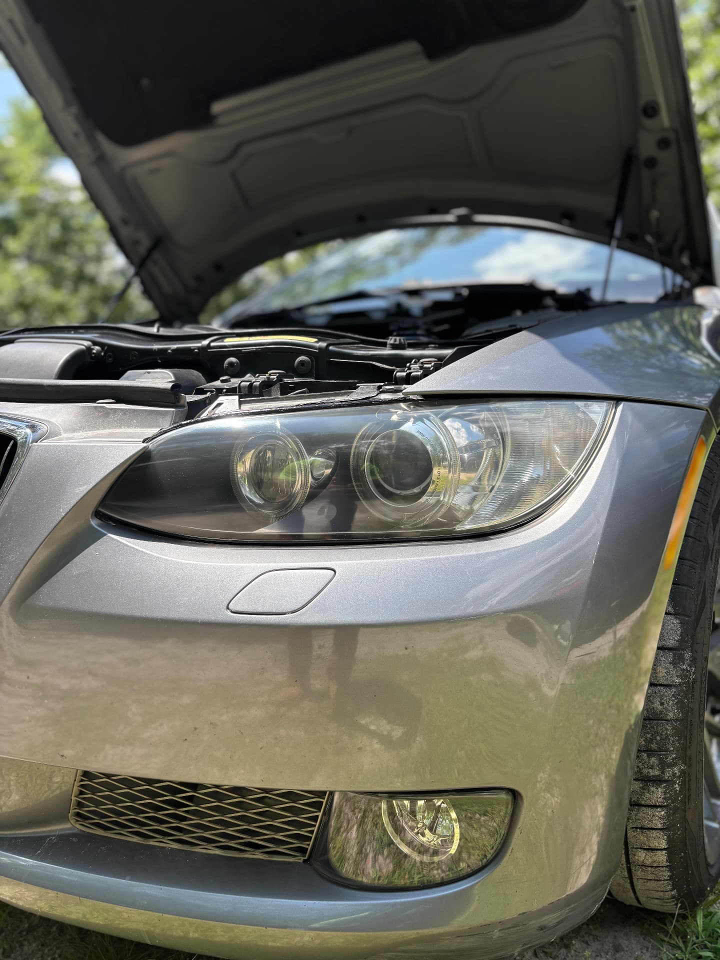 Coupe Headlight & Foglight — after restoration