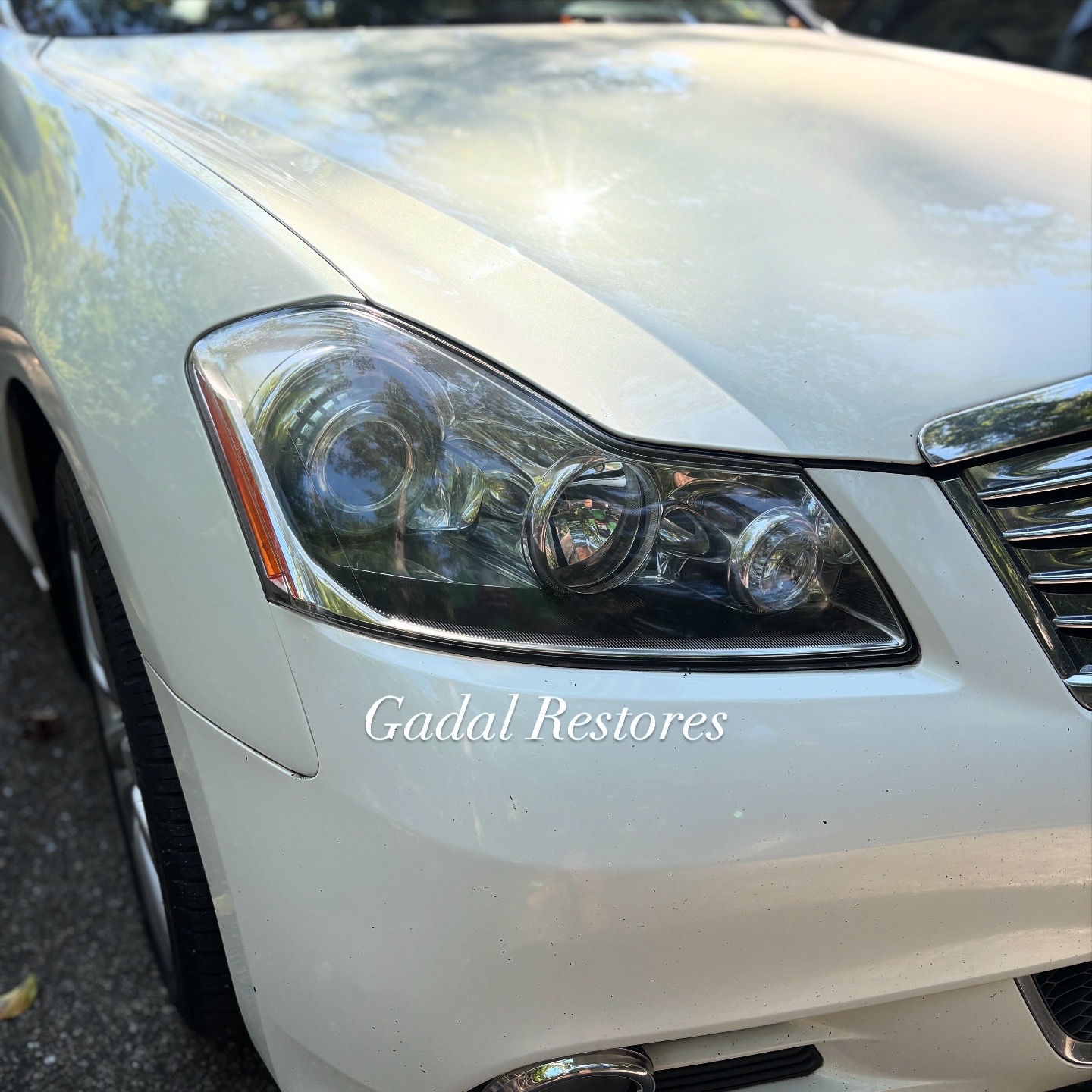 Sedan Headlight Restoration — after restoration
